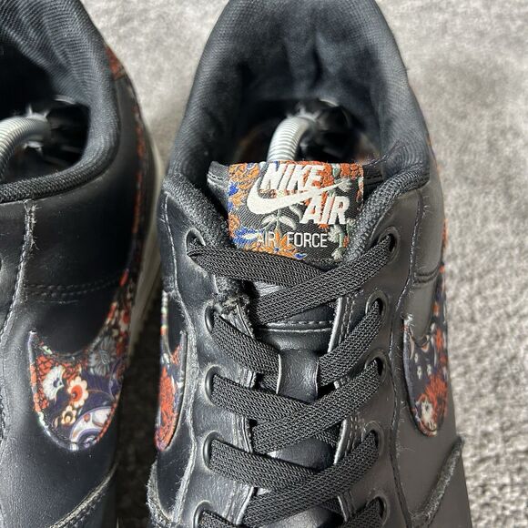 Nike Air Force 1 ‘07’ Low CZ7933-001 Men’s Size 13 Black Floral Athletic Shoes main image 11